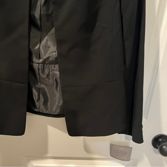 NWT $129 Kasper Black Blazer Elegant Suit Blazer Jacket - Picture 3 of 7